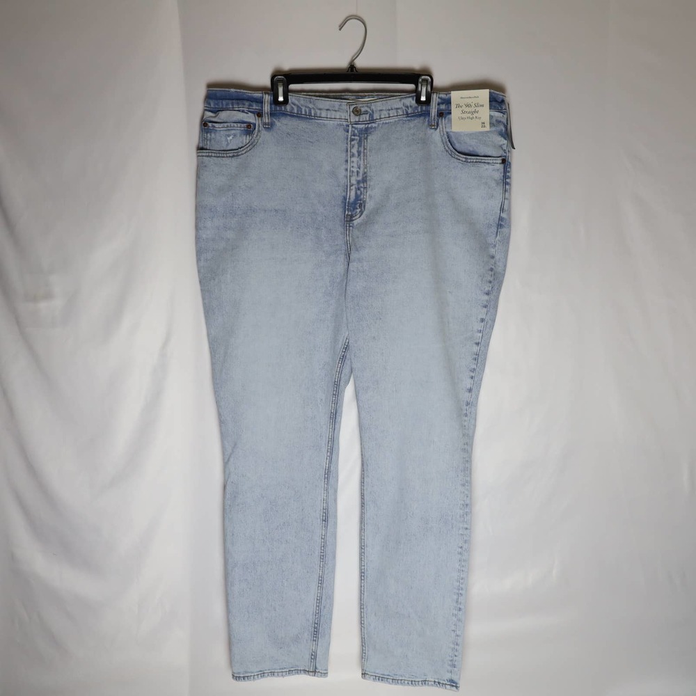 Abercrombie Fitch The 90's Slim Straight Ultra High Rise 36/22L Denim Jeans
